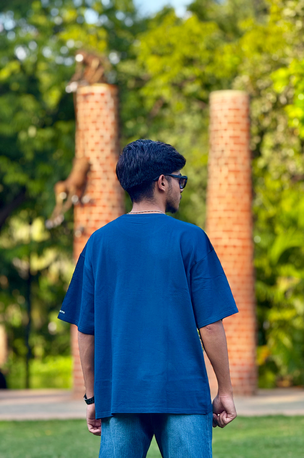 TOM, THE OG - Blue OverSized Fit T-Shirt