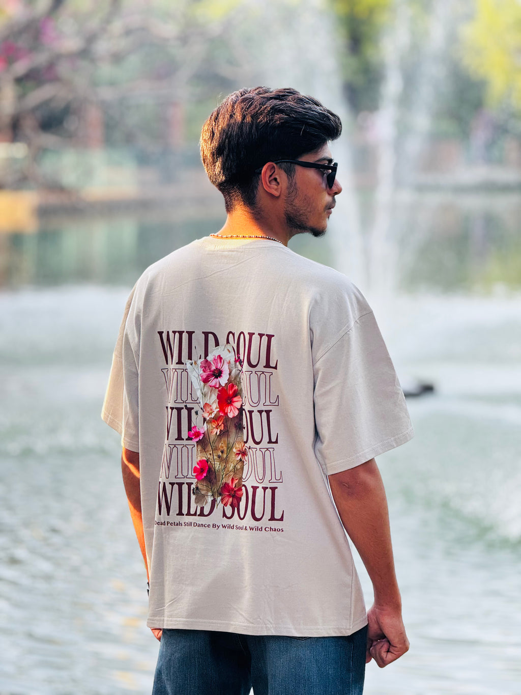 WILDSOUL - Beige OverSized Fit T-Shirt