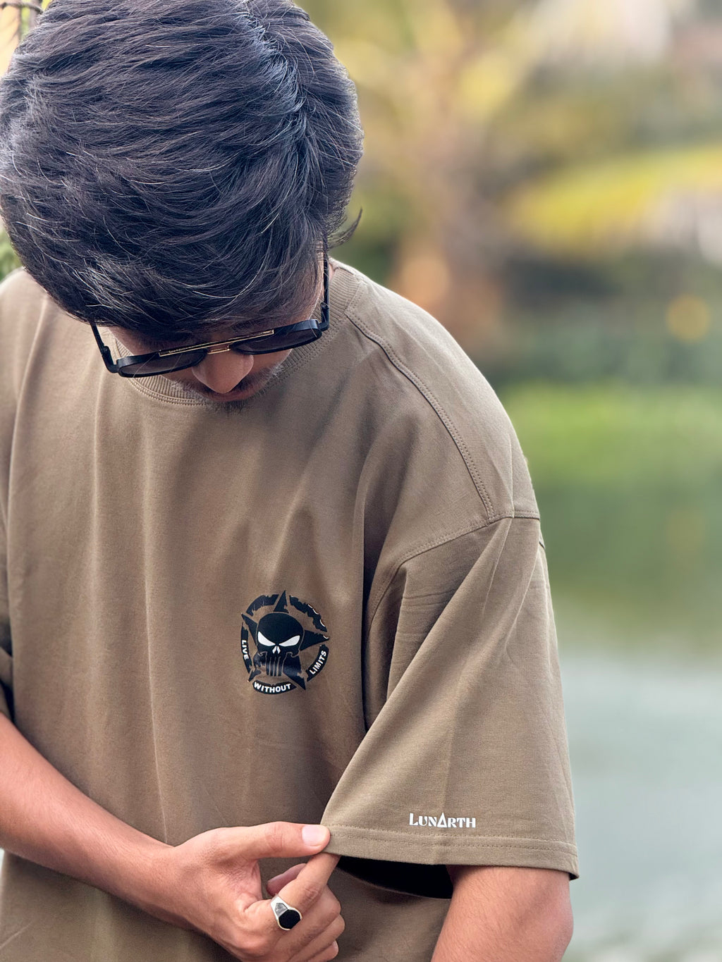 PUNISHER - FOREST MOSS - OverSized Fit T-Shirt