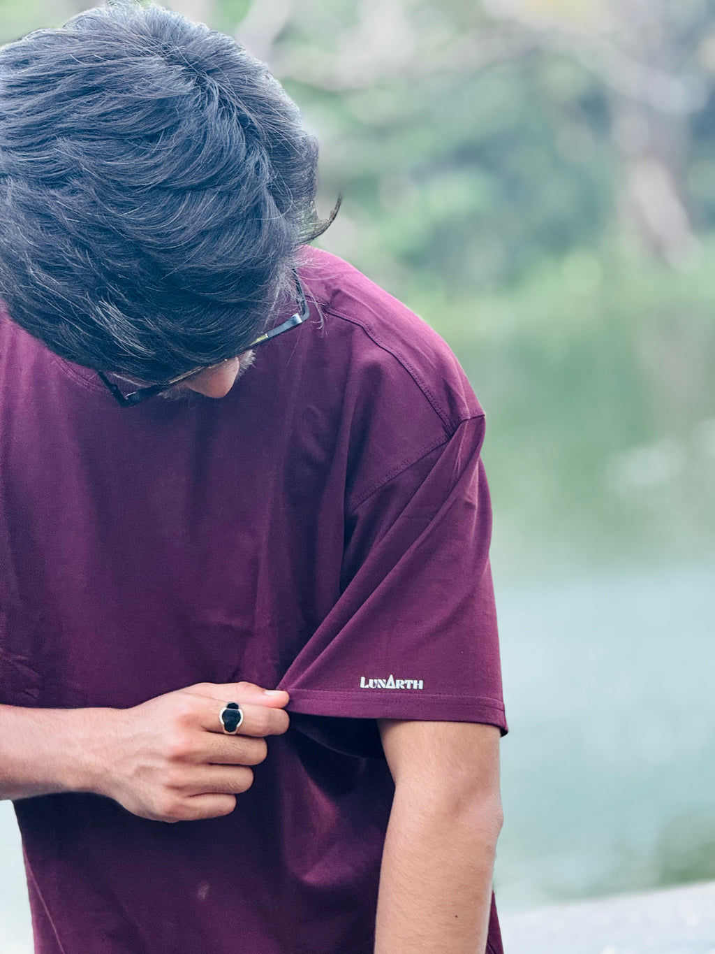 BORDEAUX VELVET - OverSized Fit T-Shirt